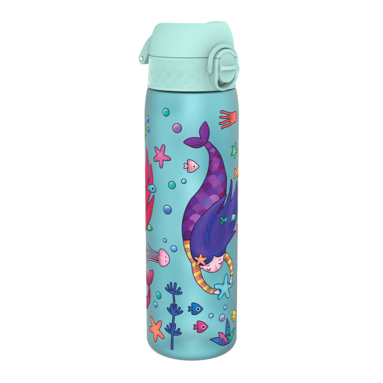 Sticla apa pentru copii Slim, recyclon, 500ml, Mermaids - Ion8 - imagine 7